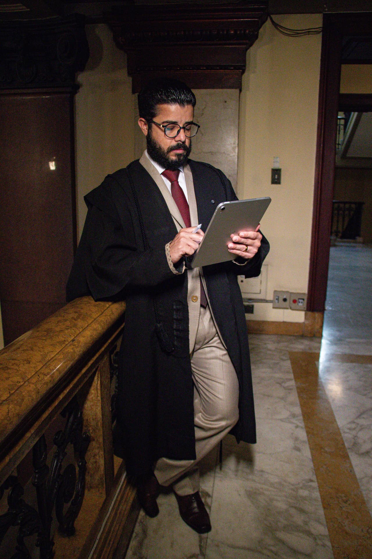 Thiago Vieira em atividade profissional
